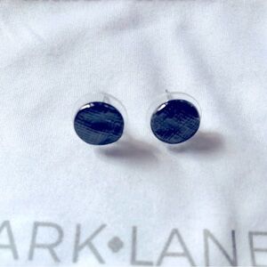 Park Lane Dottie Hematite pierced petite Stud Earrings